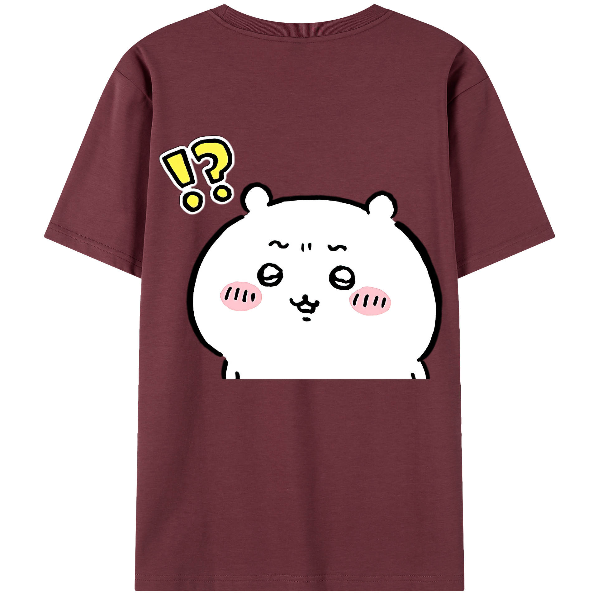 （画像用） ちいかわ ちいかわ Chii-kawa chiikawa 綿100％半袖Tシャツ（背面プリント）